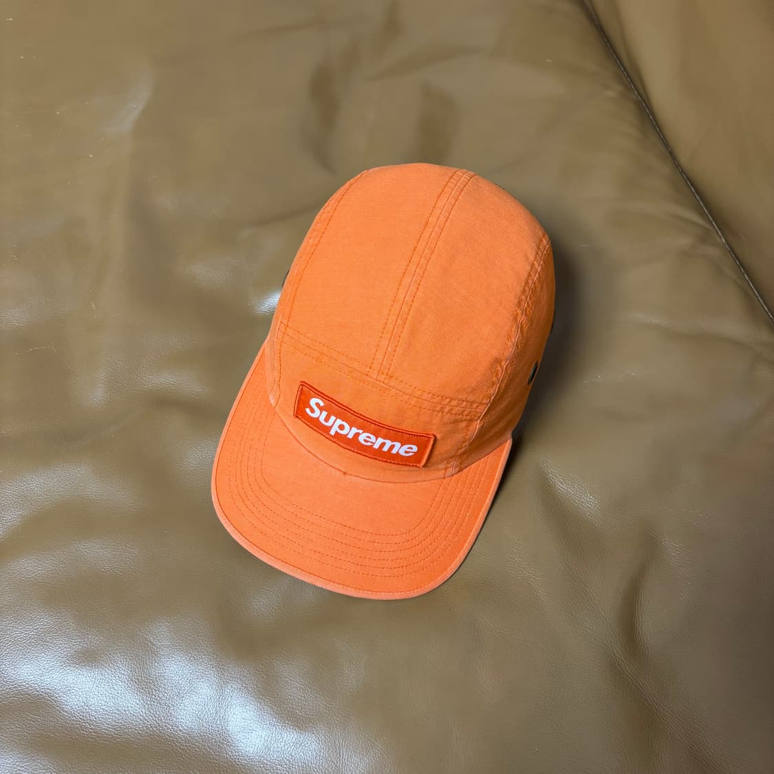 슈프림 캠프캡 모자 박스로고 24ss 밀리터리 오렌지 상품이미지6