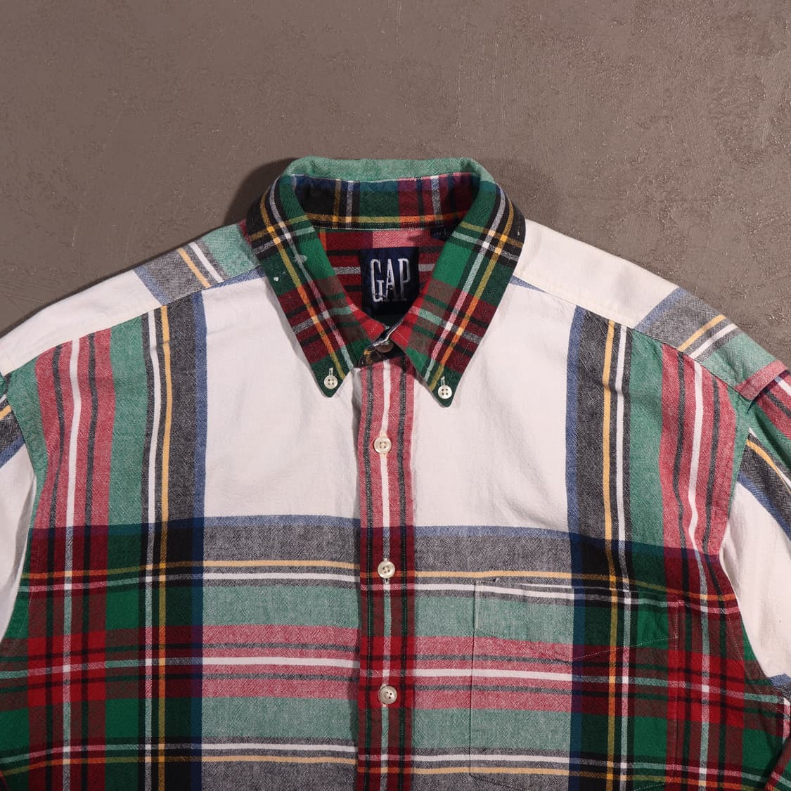90s 갭 코튼 체크셔츠 상품이미지2