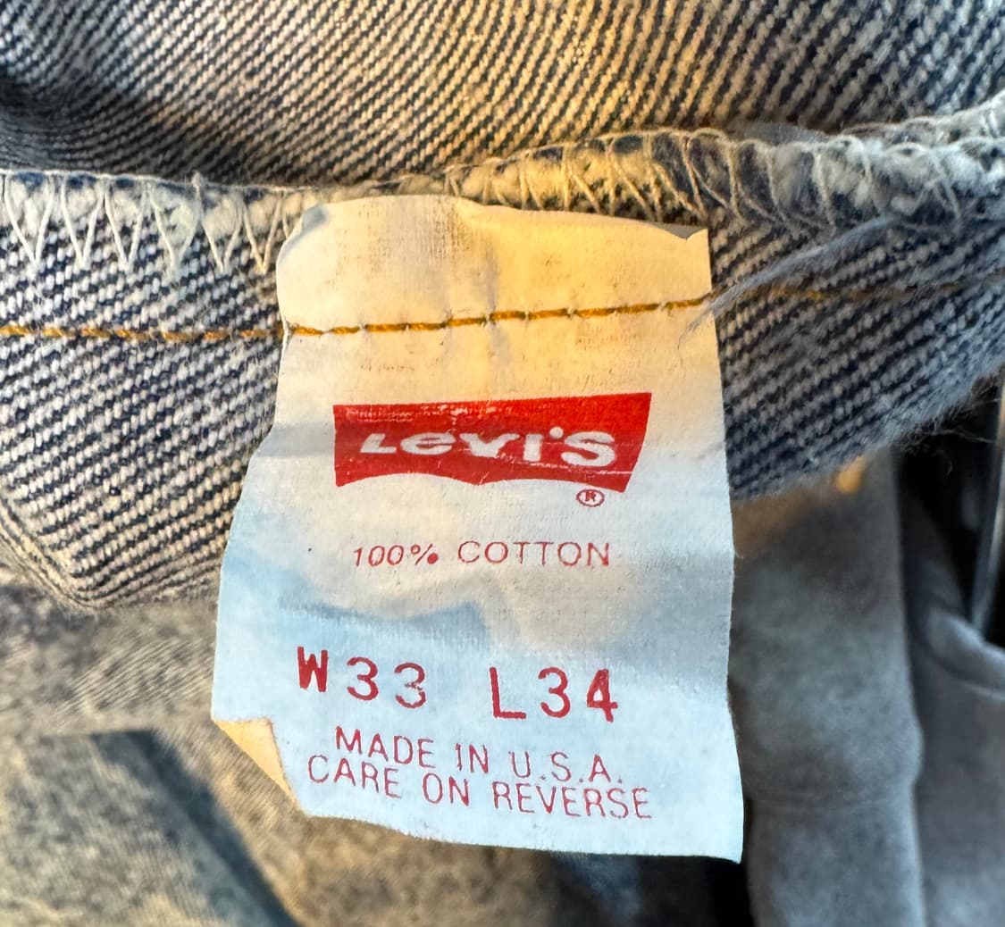90s usa 빈티지 리바이스 501 데님 33(31~32) (555) 상품이미지4
