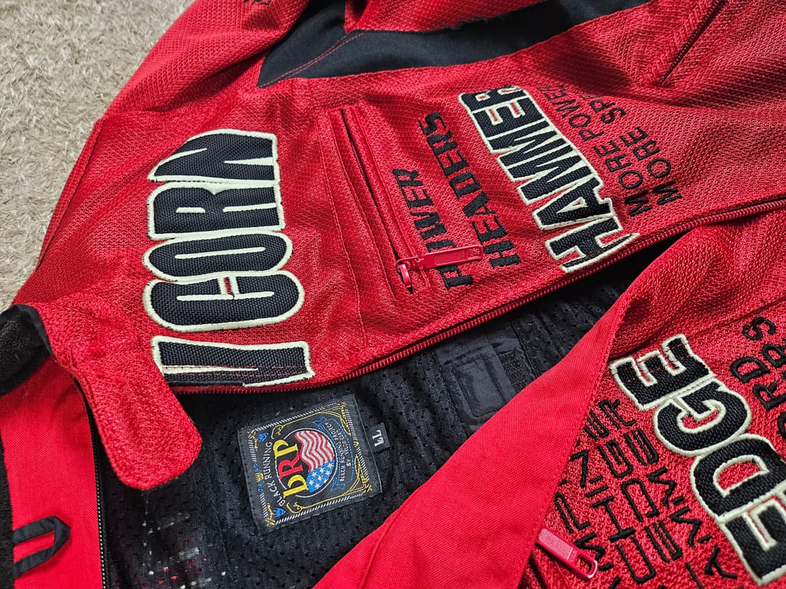 일본(XL-100)옐로우콘 90s 오리저널 메쉬 바이크 라이딩 자켓  상품이미지4