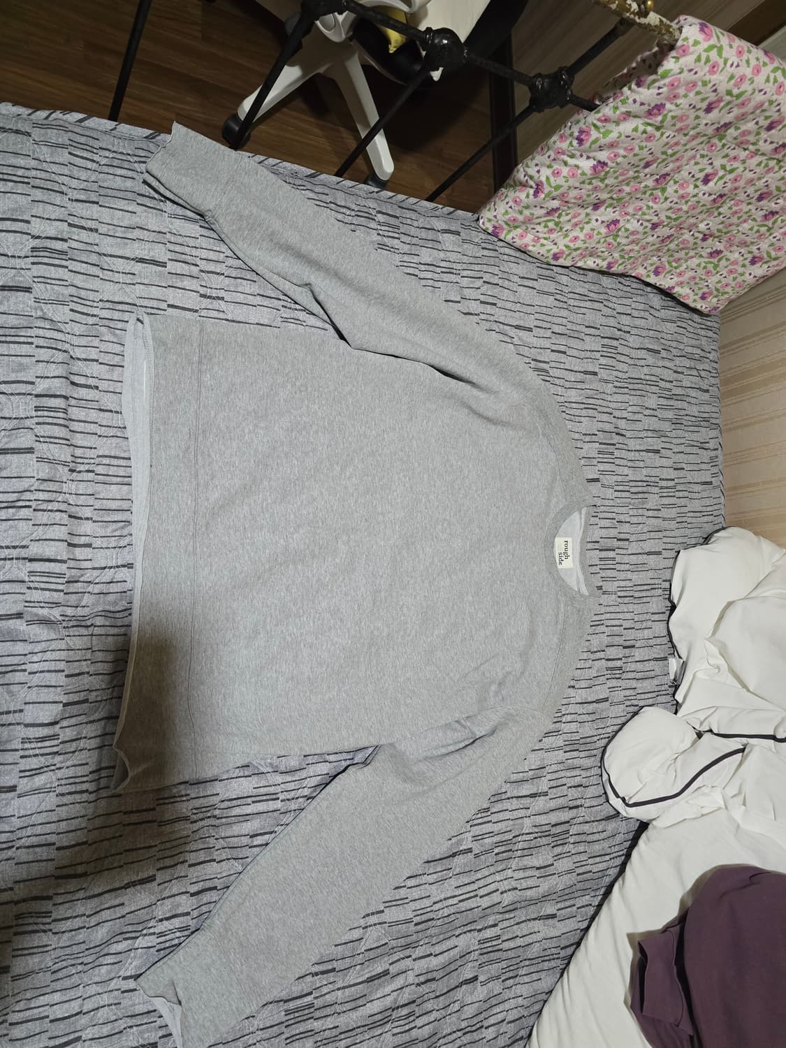 러프사이드 스트롤 롱블리브 멜란지 그레이 1사이즈 상품이미지1