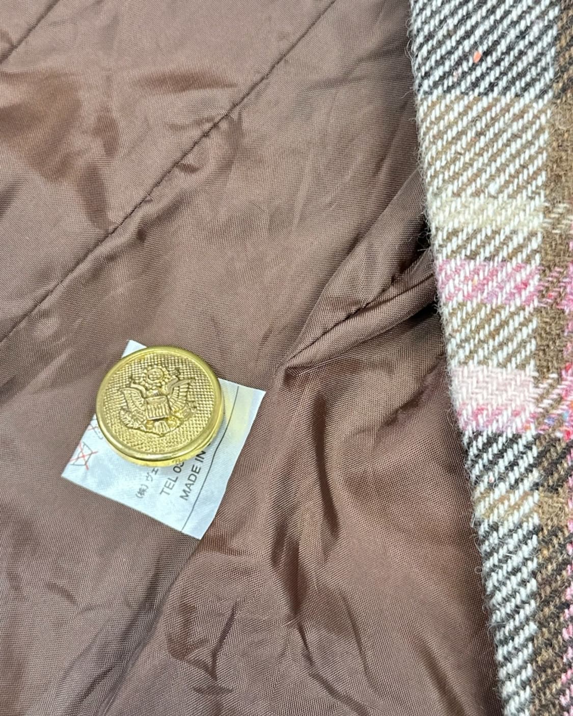 리즈리사 울 체크자켓 상품이미지5