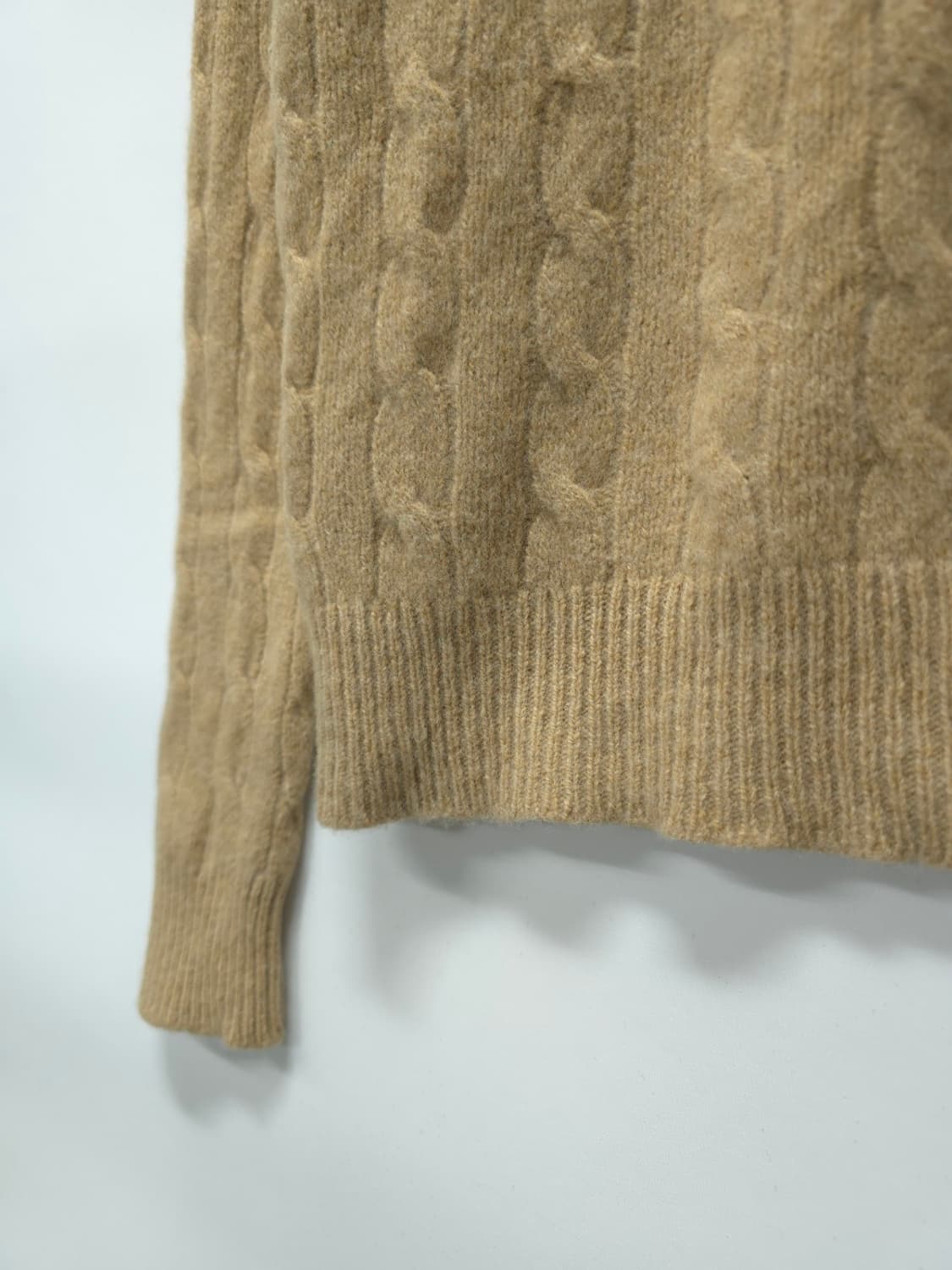 폴로 캐시미어 케이블 브이니트 (여성44~55) 상품이미지10