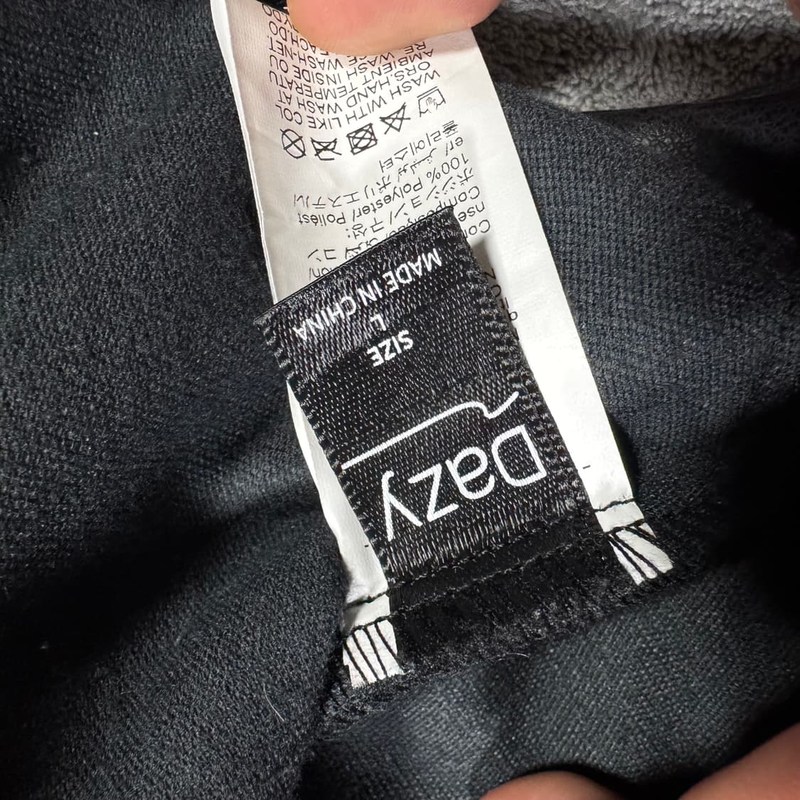 Dazy 블랙 레더 숏 자켓 상품이미지3