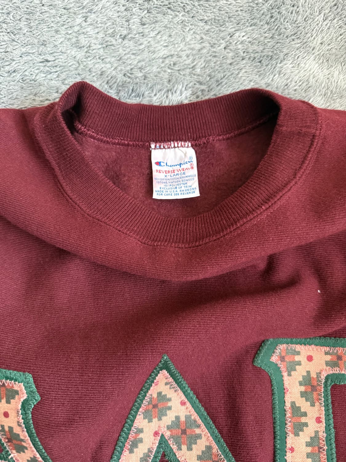 1990‘s USA 챔피온 리버스위브 맨투맨 XL 상품이미지4