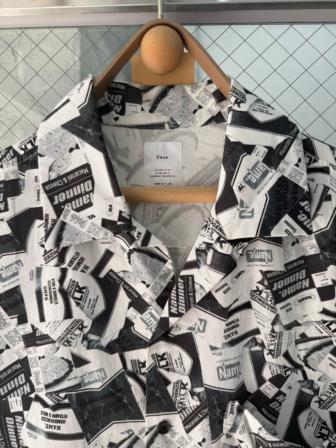 Name. Graphic Open Collar Shirt (2020SS) 상품이미지3