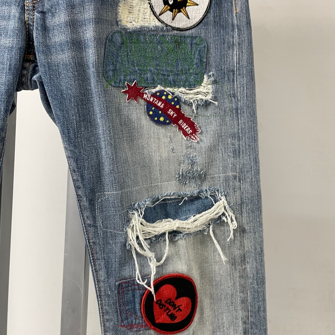 리바이스 513 패치워크 데님 팬츠 W32 L32 상품이미지8