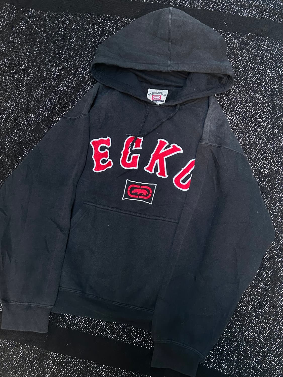 *Rare* 1990s  ECKO 올드스쿨 힙합 크롭핏 후드티 상품이미지1