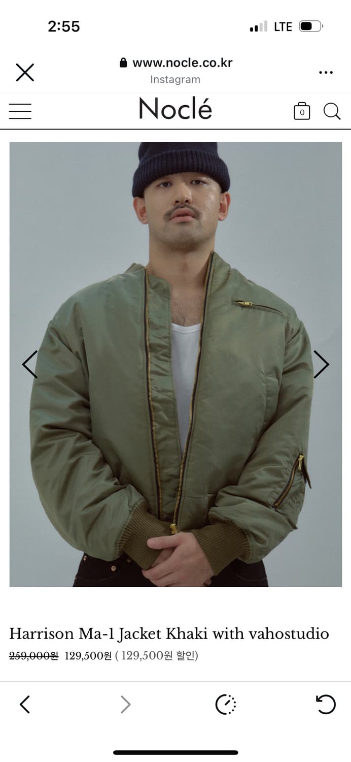 노클 nocle ma-1 사이즈1 상품이미지1