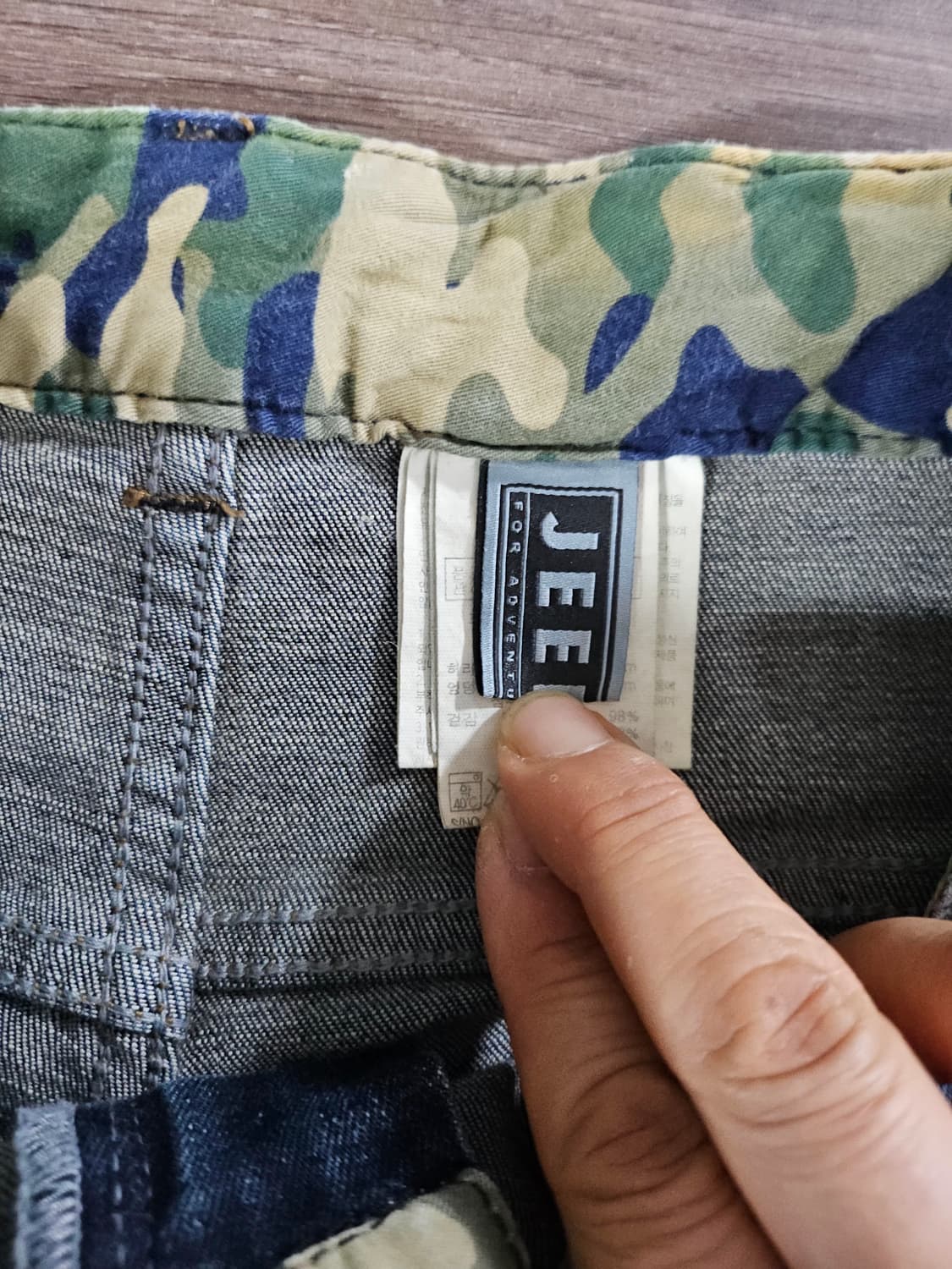Jeep 청바지 데님 5부 바지 패치 장식  28 상품이미지4