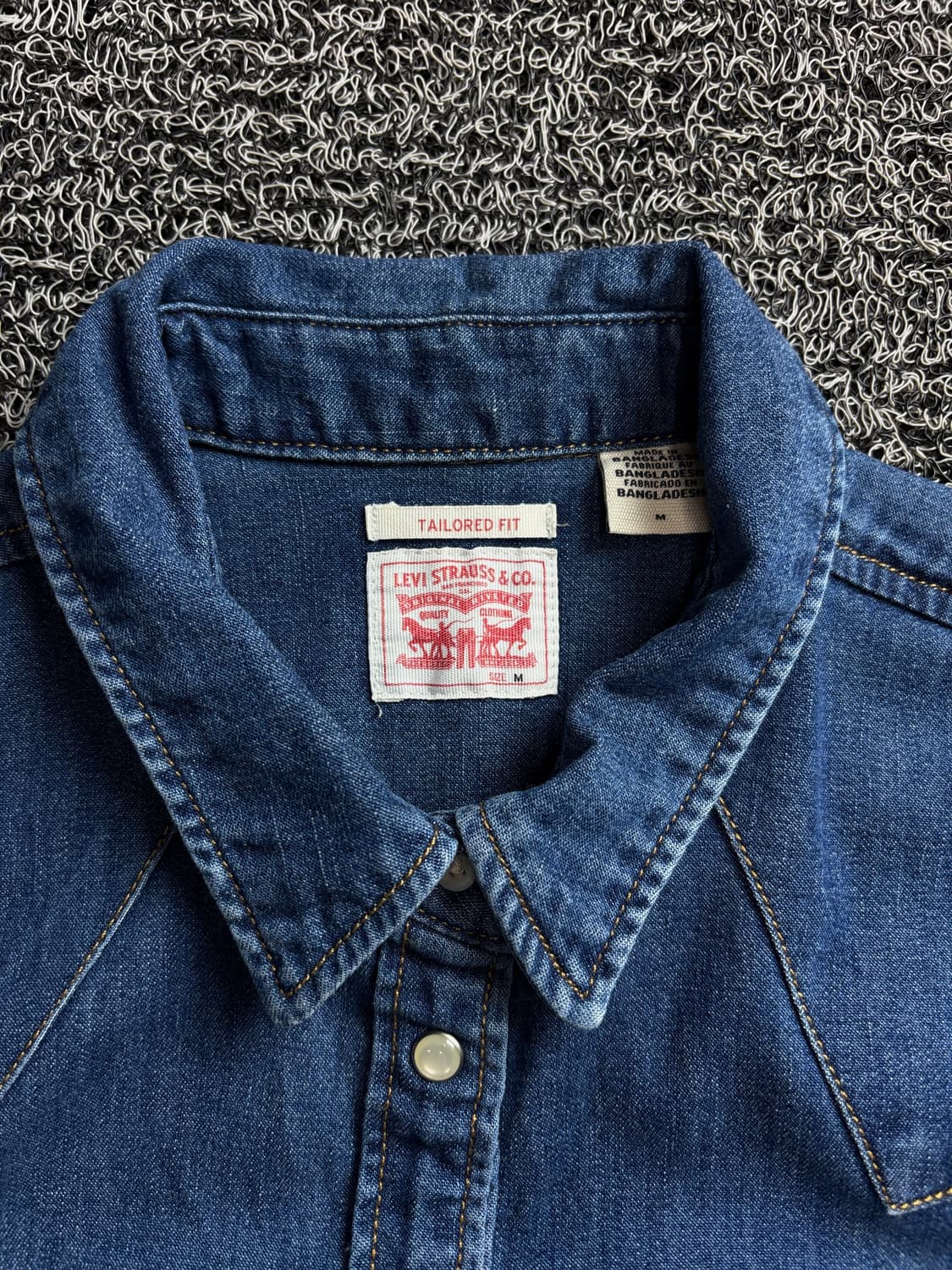 리바이스 USA 오리지날 우먼스 웨스턴 데님 셔츠 1499 상품이미지3