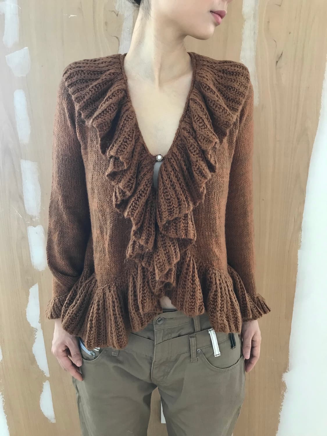 axes femme frill cardigan 상품이미지2