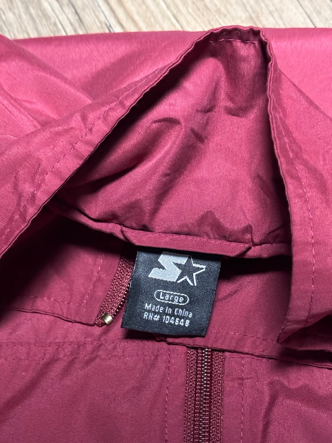 스타터 버건디 올드스쿨 오버핏  매쉬 바람막이 상품이미지7