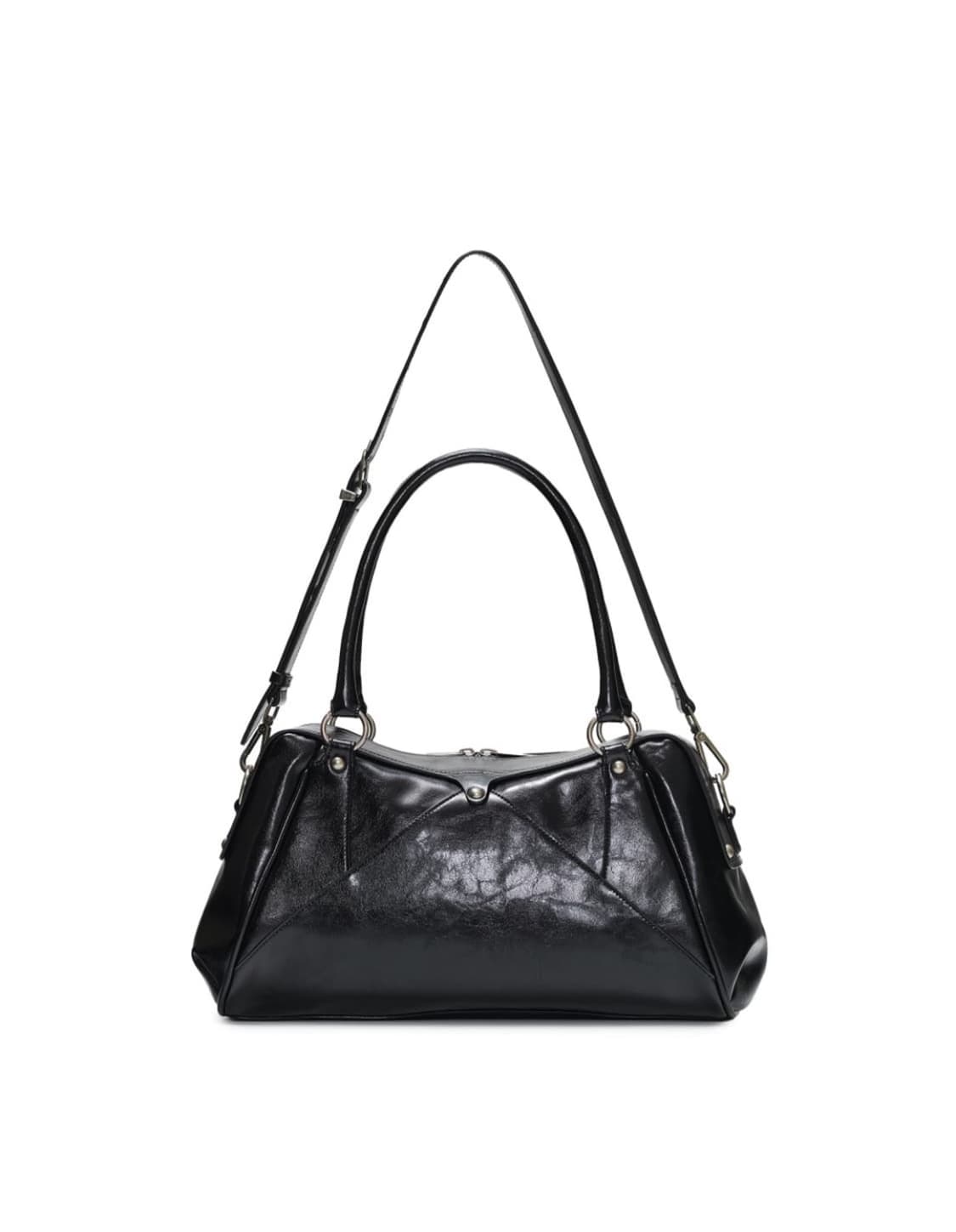 (새상품)FAUX LEATHER M.O.S BAG, BLACK 상품이미지6
