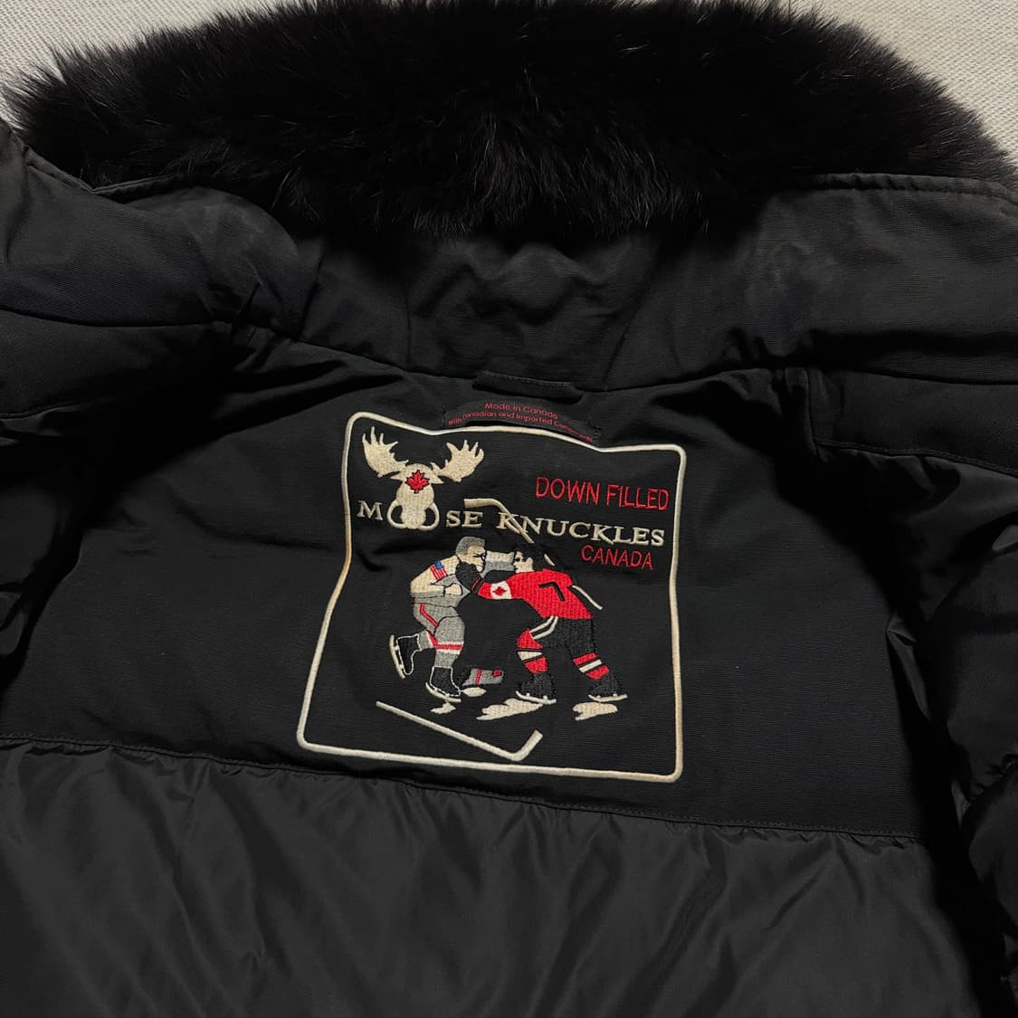 무스너클 발리스틱 봄버 블랙 폭스 퍼 블랙 (오케이몰 정품) 상품이미지3