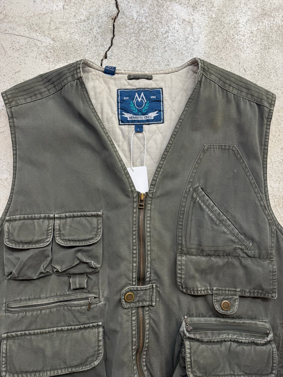 90s Members only  멀티포켓 피싱 헌팅 베스트 상품이미지3