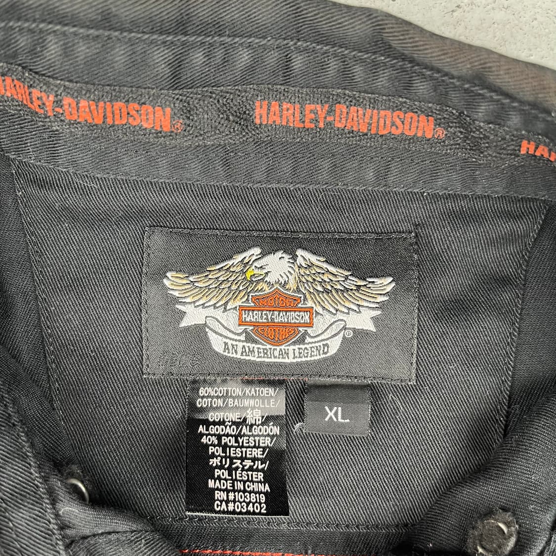 할리데이비슨 스펠아웃 반팔 모토셔츠 상품이미지5