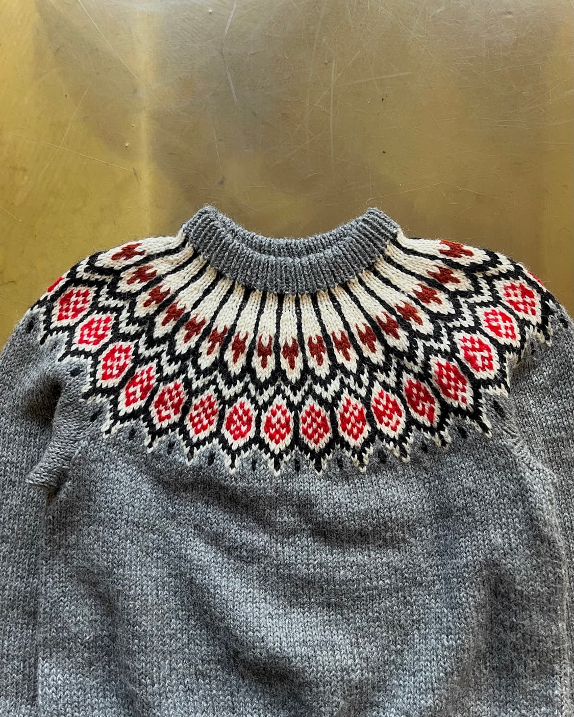 Native Indian Patten Old Heavy Wool Knit 상품이미지4