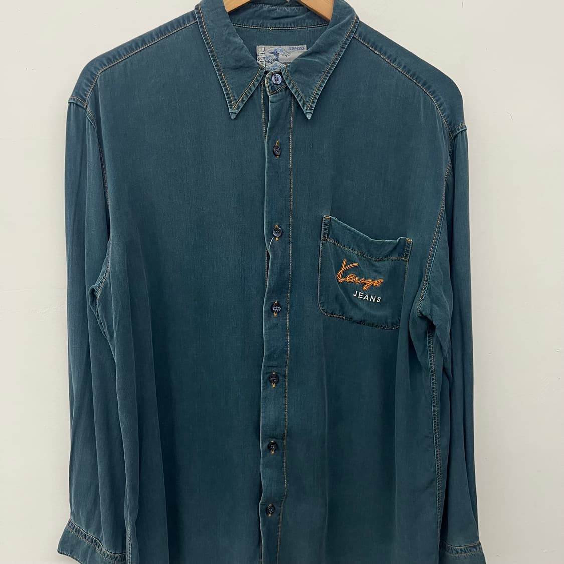 KENZO JEANS 겐조 셔츠 데님 블루 남m 상품이미지2