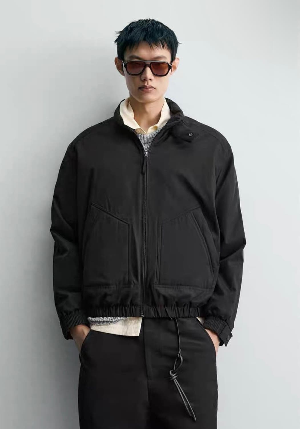 자라 남성 ZARA 테크니컬 점퍼 - 블랙 6318/300/800 631 상품이미지1