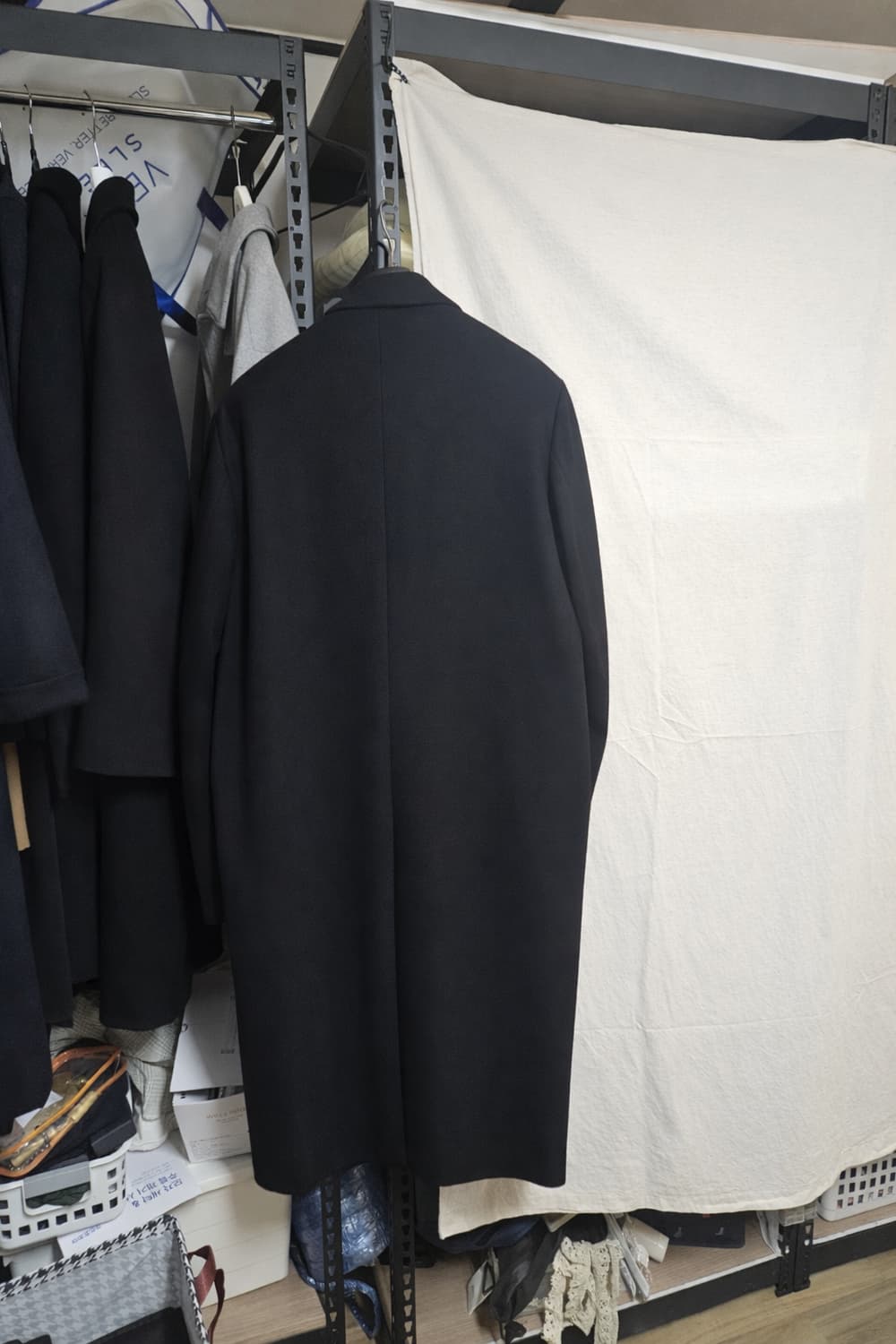 마마가리 히든싱글 20fw 50사이즈 블랙 캐시30울70 상품이미지2