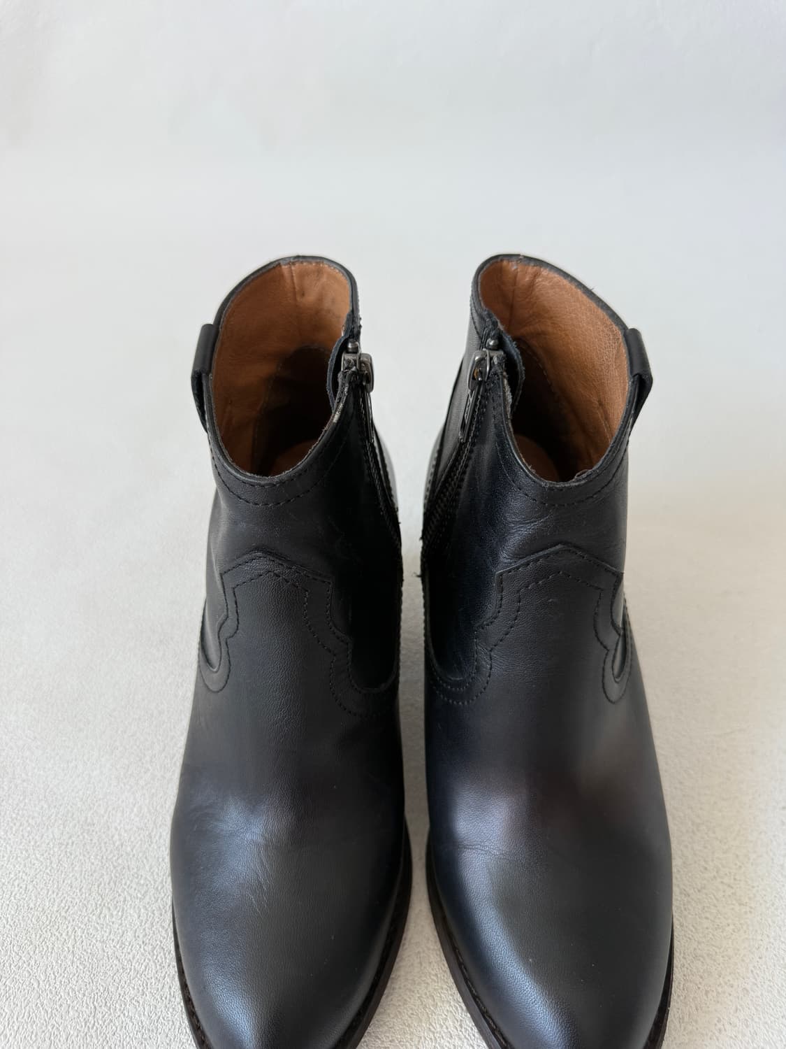 [약220-225]Pre owned 레더 웨스턴 부츠 상품이미지6