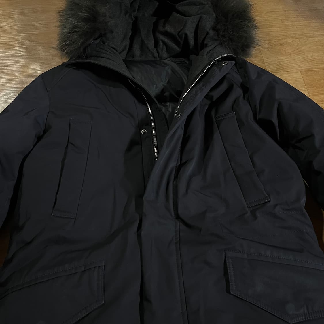 [95] 솔리드옴므 라쿤퍼 구스파카 상품이미지3