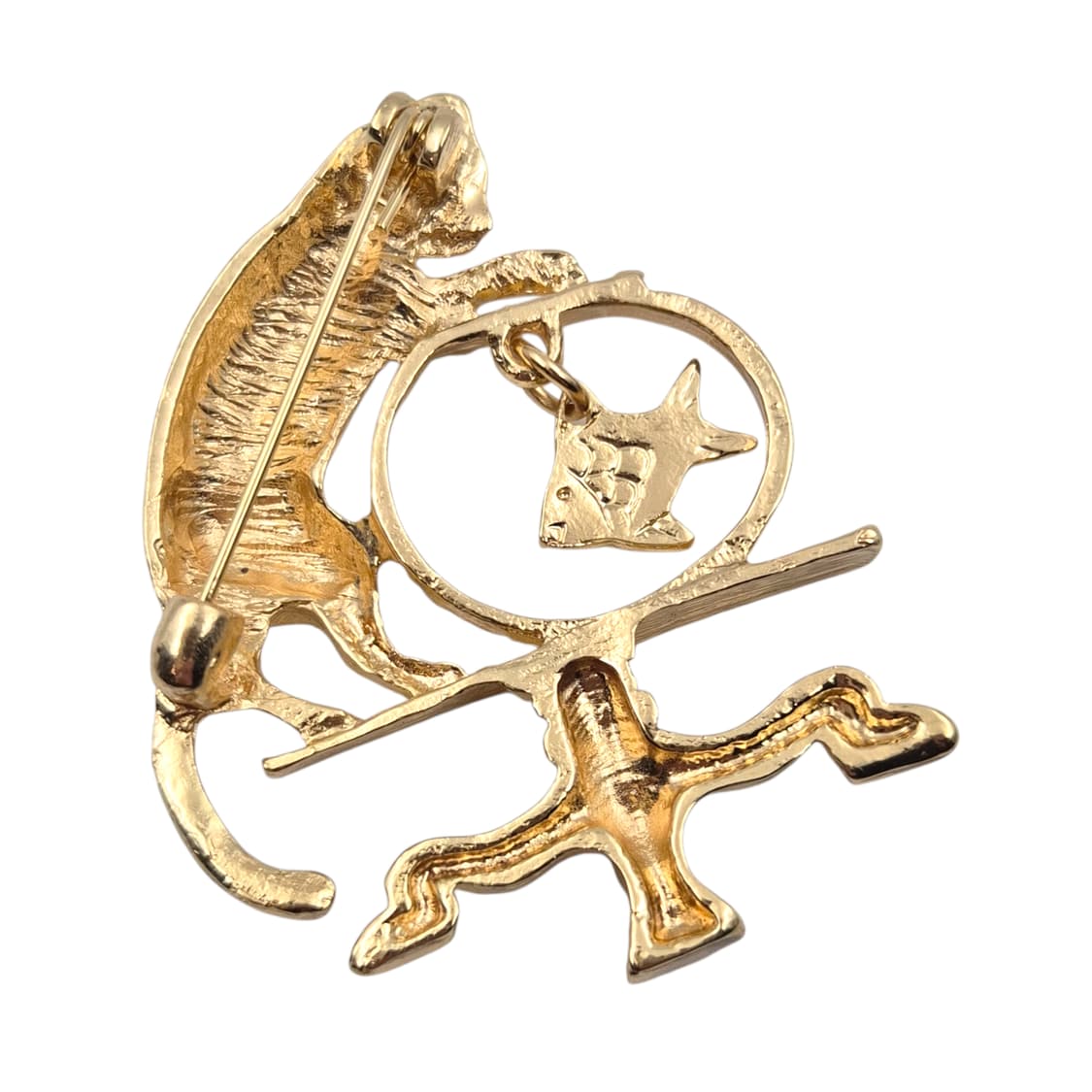 00s 레트로 고양이 어항 금붕어 브로치 상품이미지2