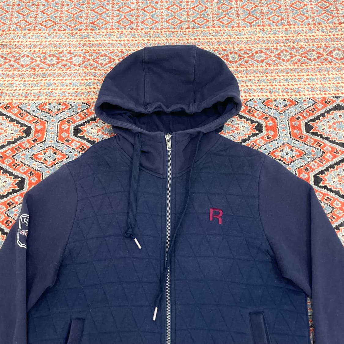 리복 클래식 R로고 네이비 후드집업 여성85 상품이미지2