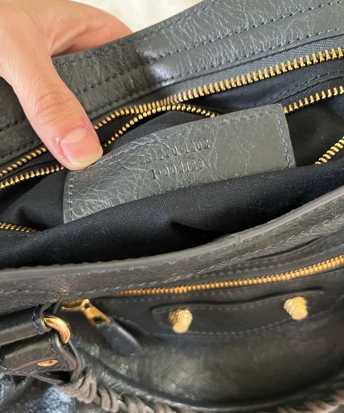 Balenciaga 발렌시아가 모터백 미디움 시티백 블랙 그레이 상품이미지2
