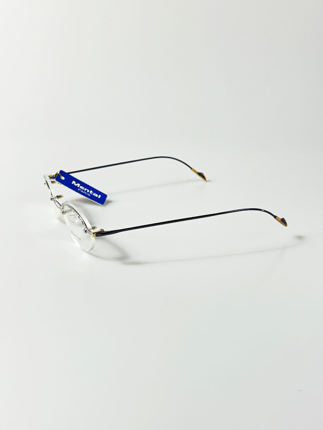 90s MENTAL PARIS 티타늄 무테 라운드 빈티지 안경 상품이미지3