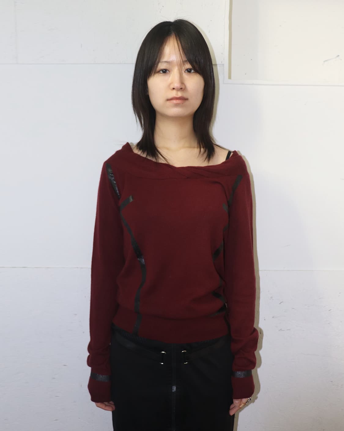 크리스찬 디올 by 존 갈리아노 06AW 테이프 캐시미어 니트 상품이미지1