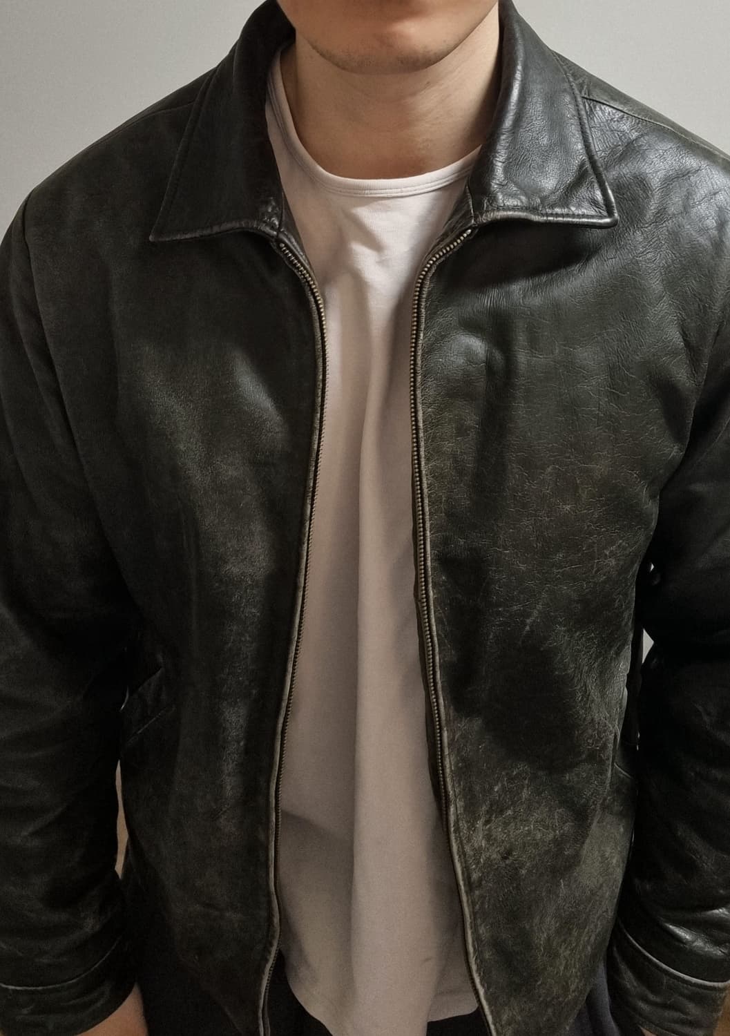 올드갭 레더자켓 브라운 M 상품이미지10