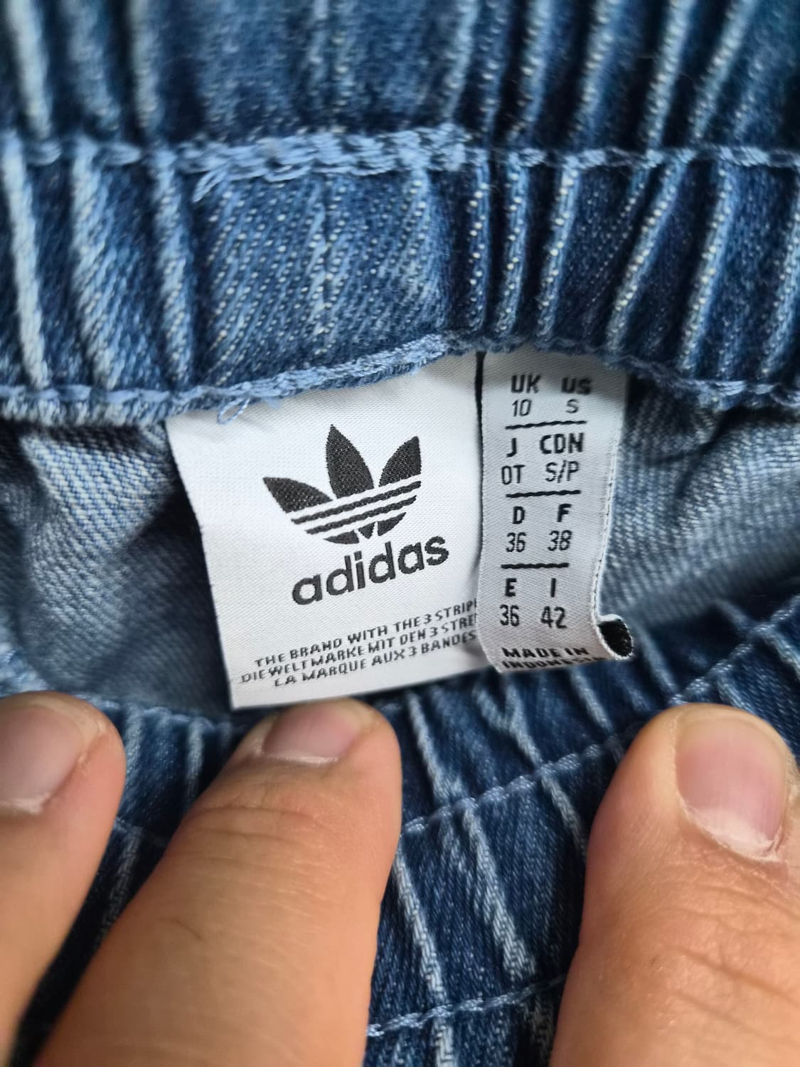 우먼 S) 아디다스 데님 트랙팬츠 팝니다 상품이미지4