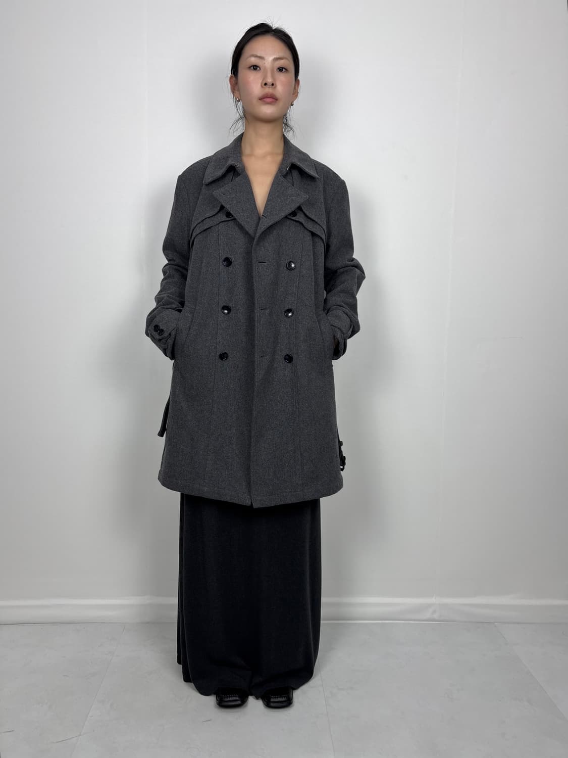 LAYERED DETAIL HALF COAT 상품이미지5