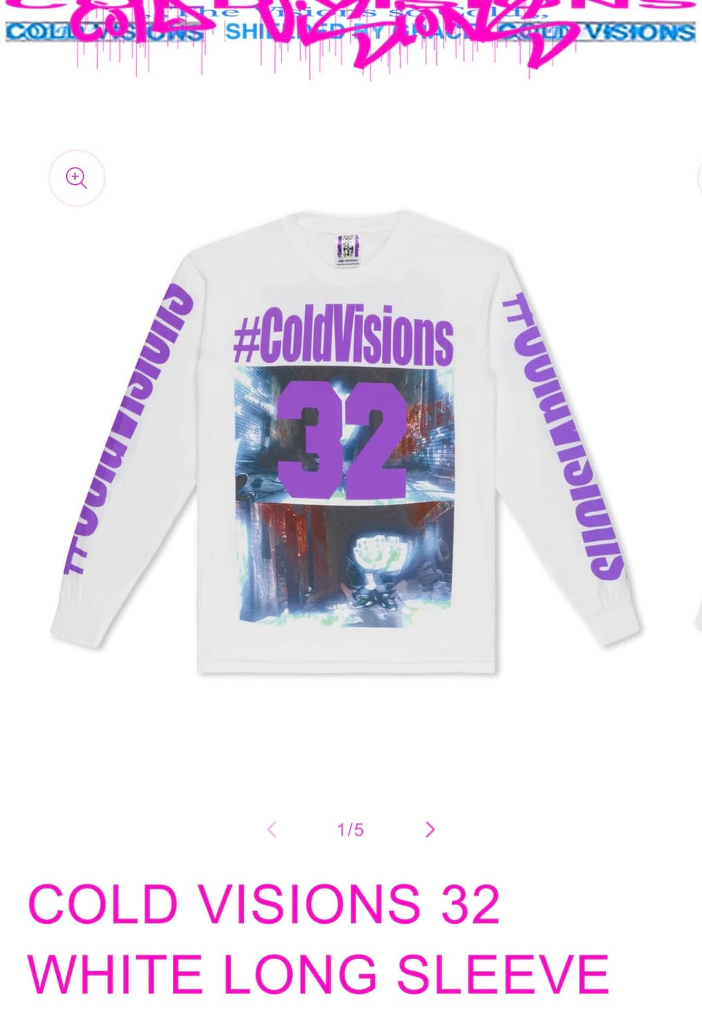 Drain gang, cold vision 공식 머천 롱슬리브 s,l 상품이미지2