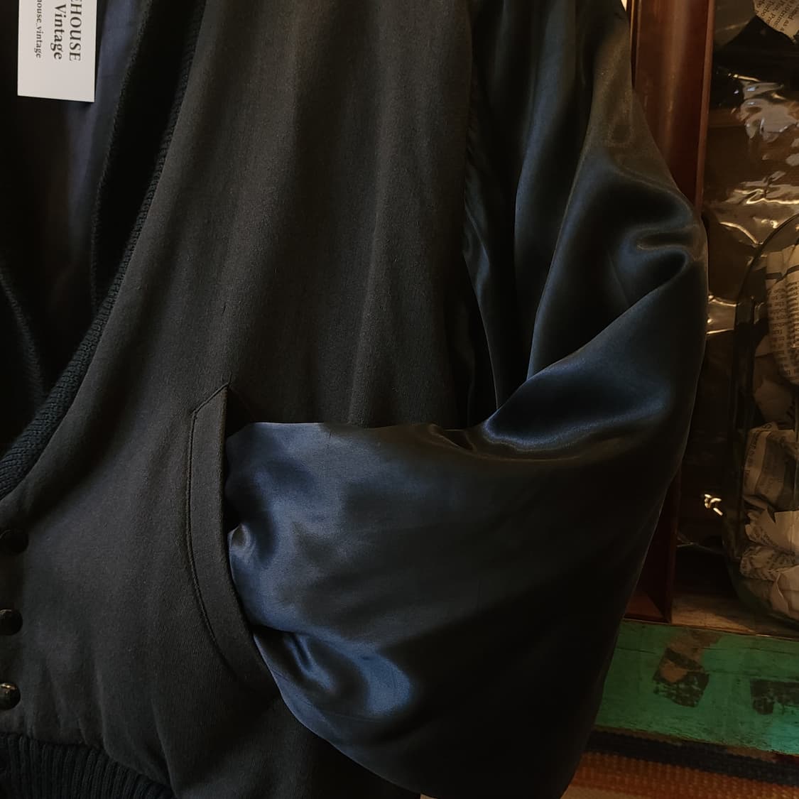 90년대 패브릭 솔리베르스 파워숄더 프렌치 숏자켓 F 상품이미지6