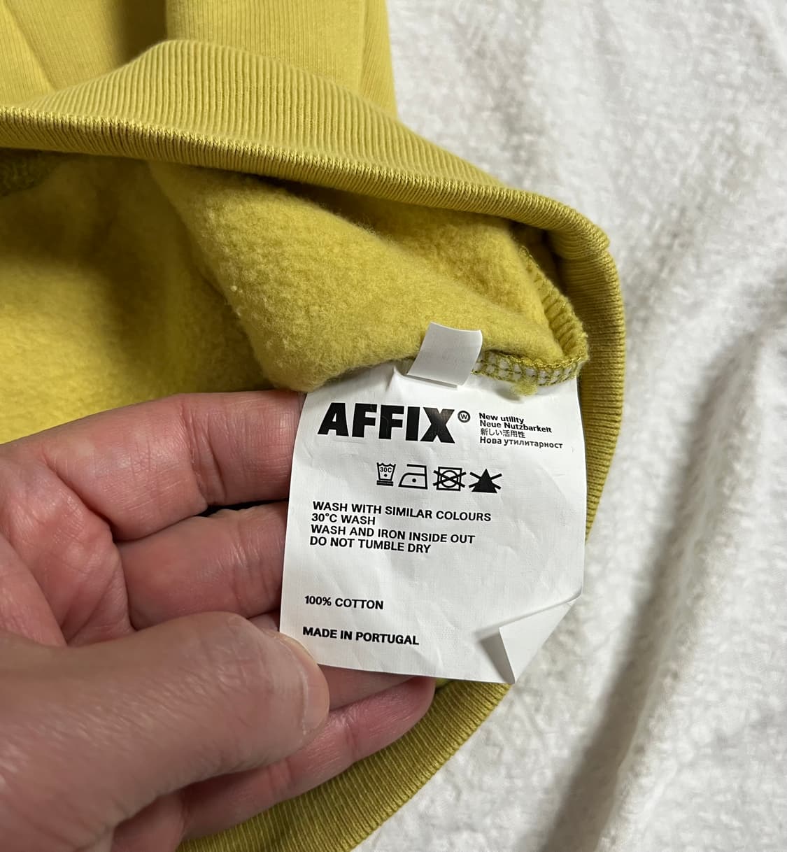 (L)아픽스 Affix 후드티 (옐로우) 후디 상품이미지9