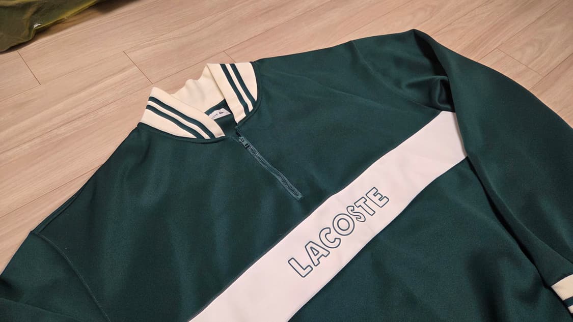 라코스테 헤리티지 아노락 반집업 스웻 셔츠  상품이미지3