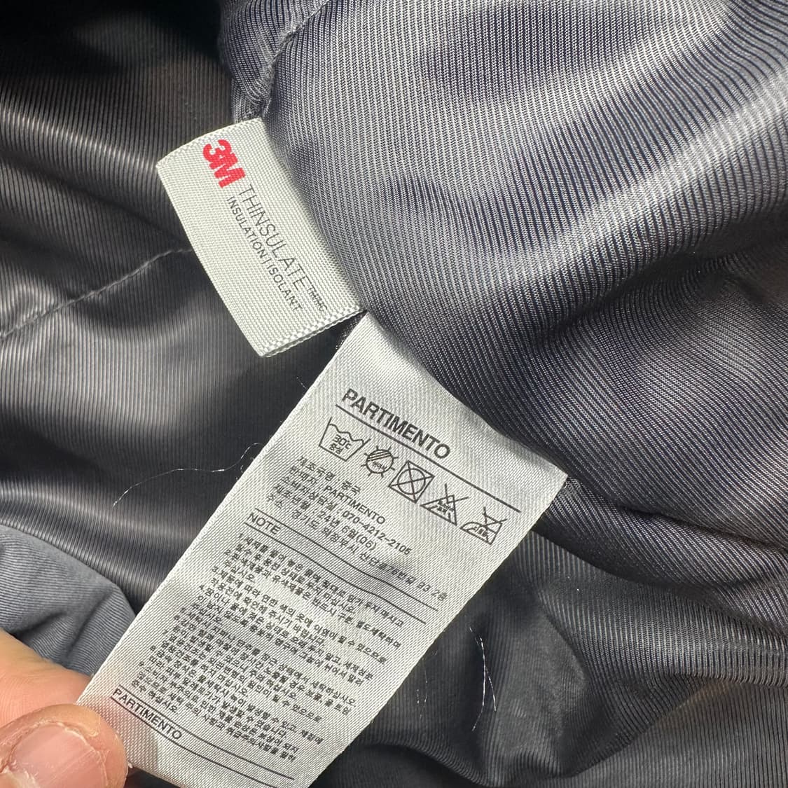 파르티멘토 3M 신슐레이트 워시드 M-65 코트 패딩 네이비 상품이미지6