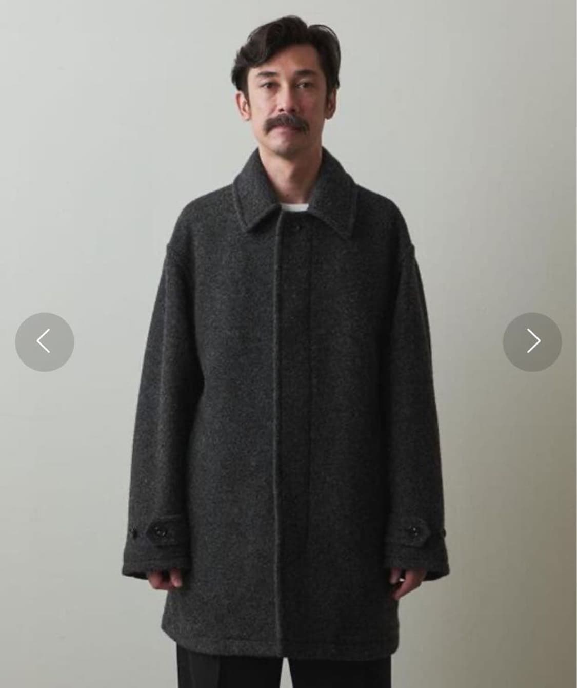 스티브 알란 니트 플렉 하프 발마칸 코트 상품이미지1