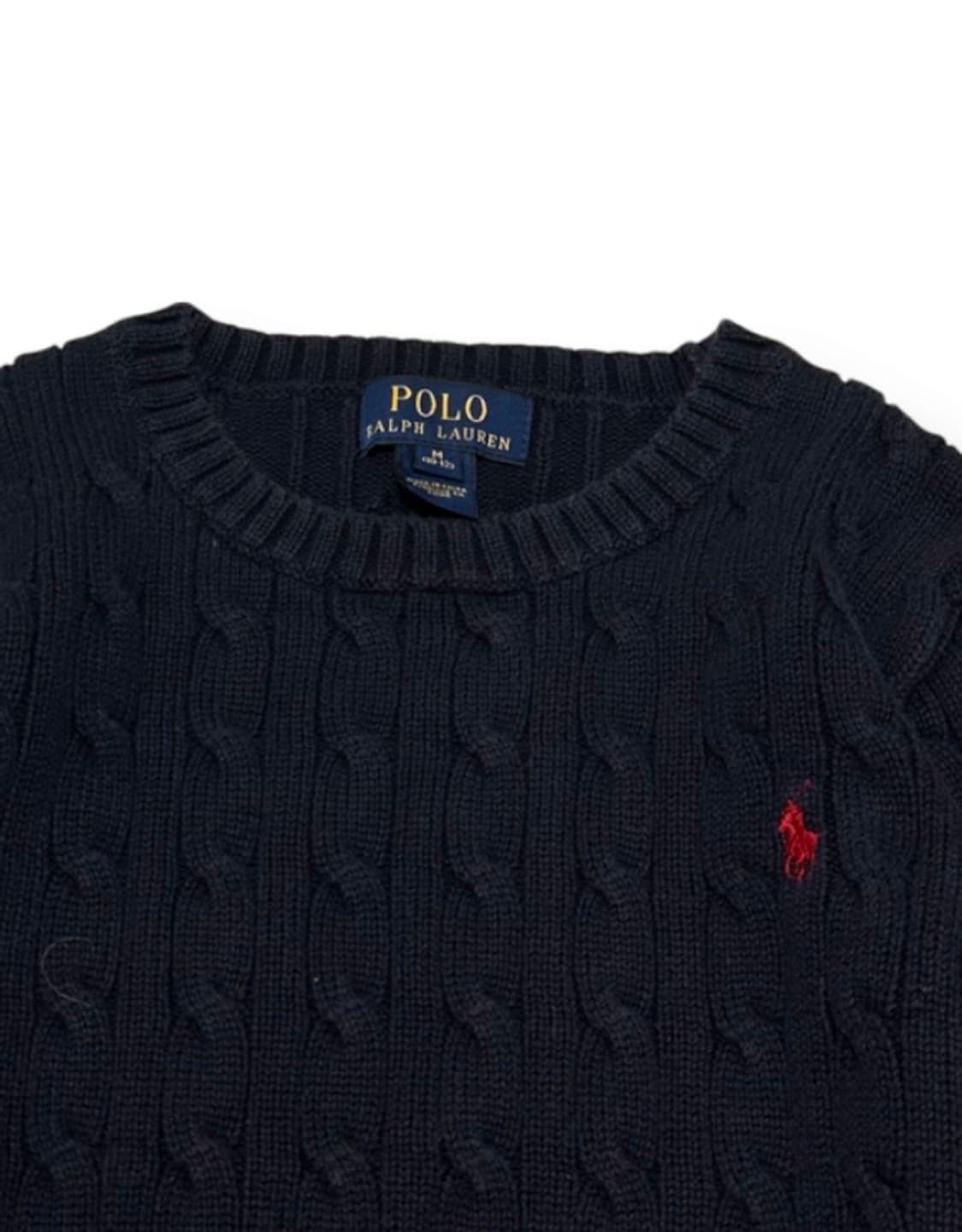 폴로 랄프로렌 네이비 꽈배기 니트 상품이미지3