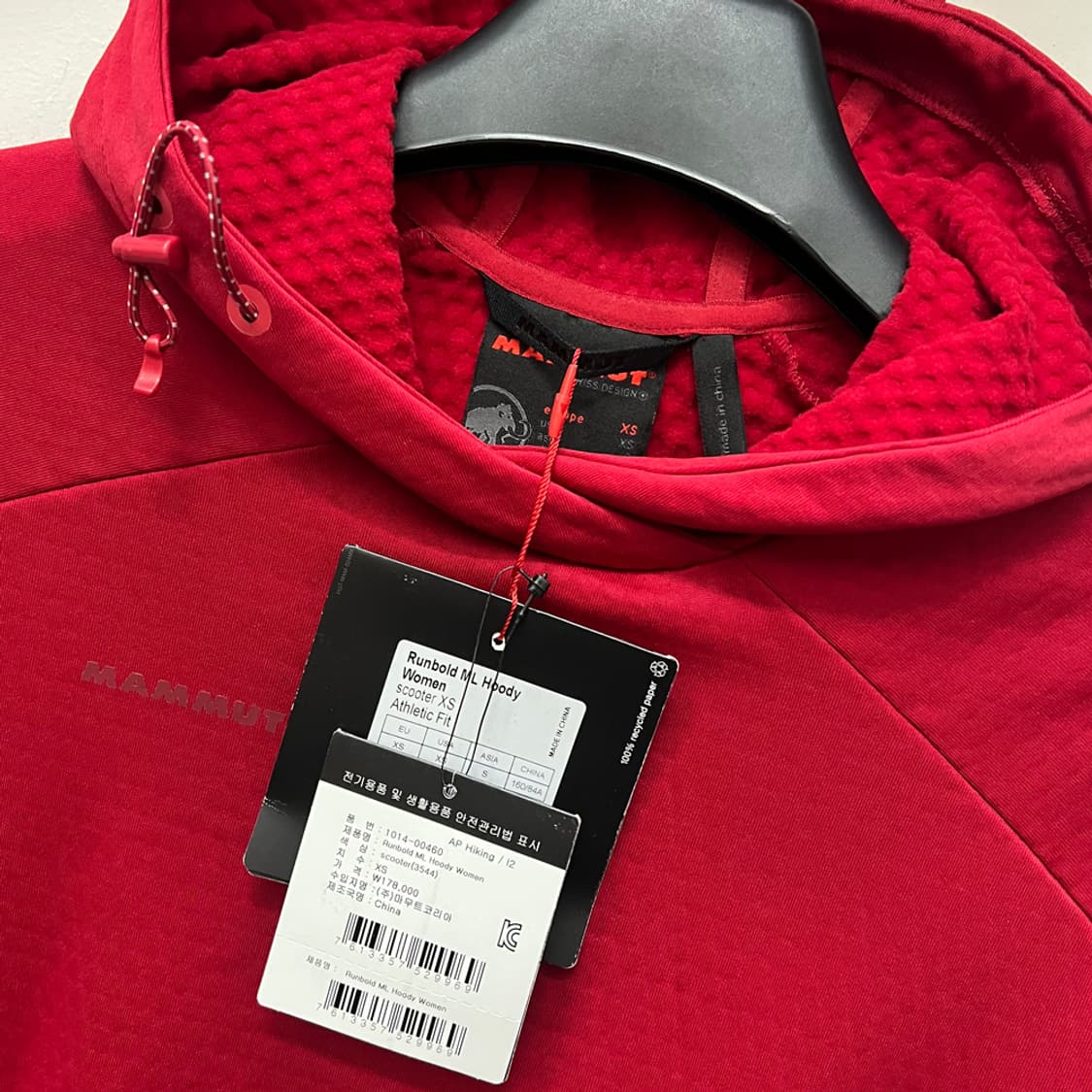 마무트 데드스탁 런볼드 ML 후드티 S 상품이미지3