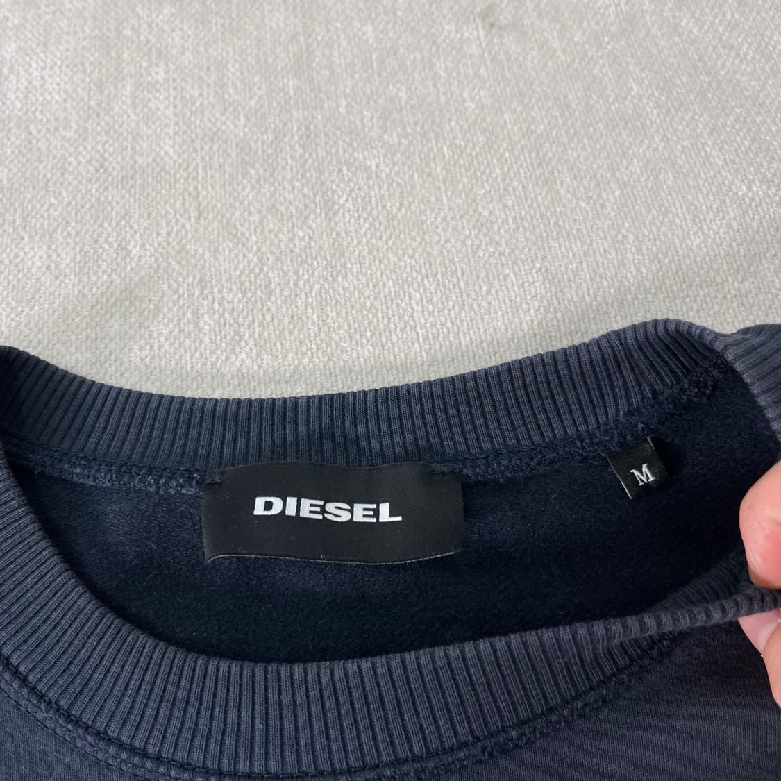 100 디젤 DS로고 네이비 맨투맨 상품이미지3