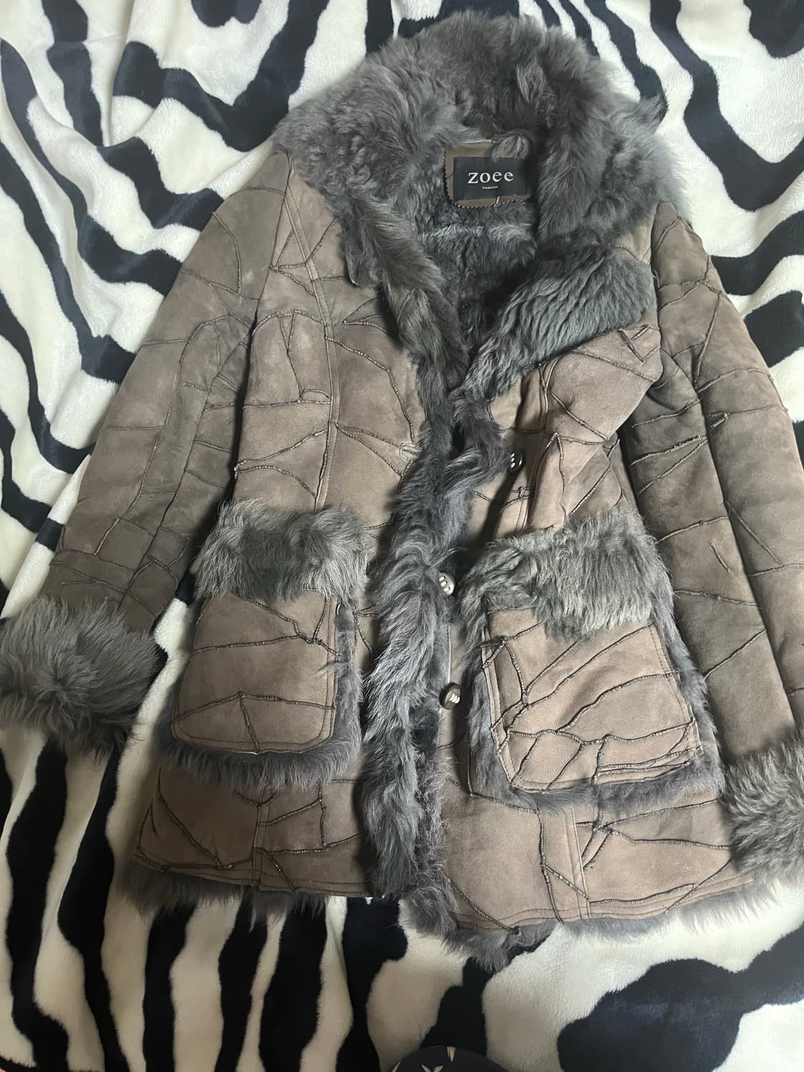 빈티지 퍼자켓 퍼코트갸루 대장 상품이미지1