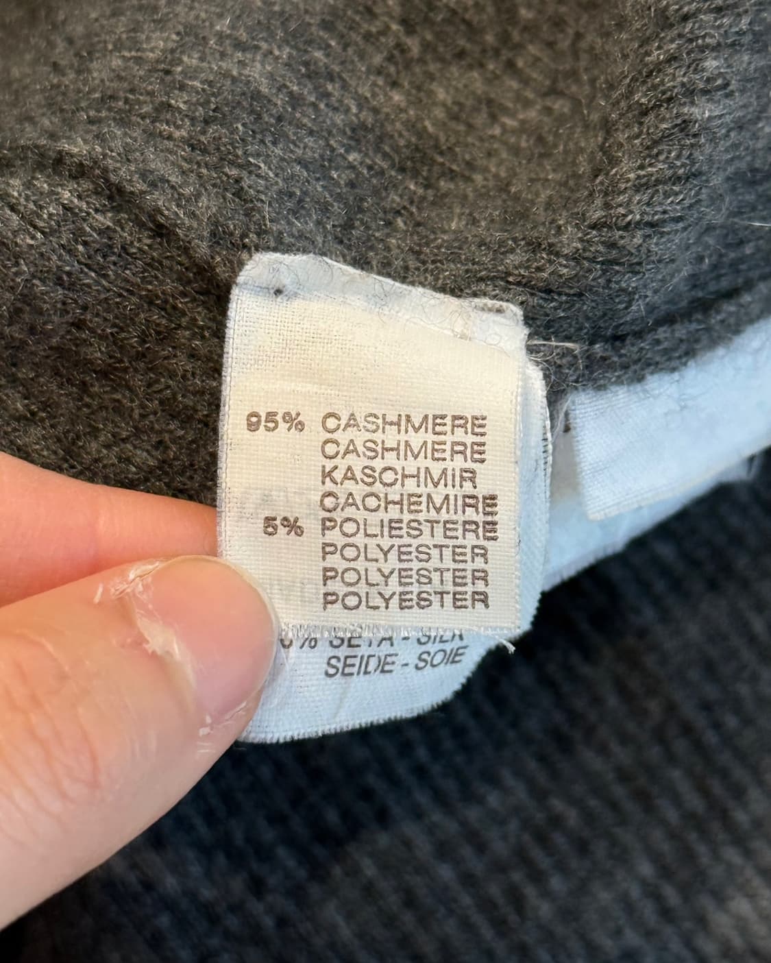 브루넬로 쿠치넬리 그레이 캐시미어 퍼 롱 가디건 상품이미지9