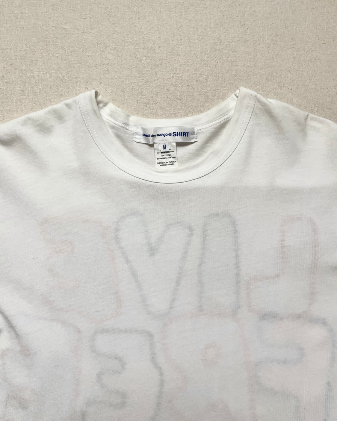 꼼데가르송 24aw 백 패치 롱슬리브 티 comme des garcons 상품이미지3