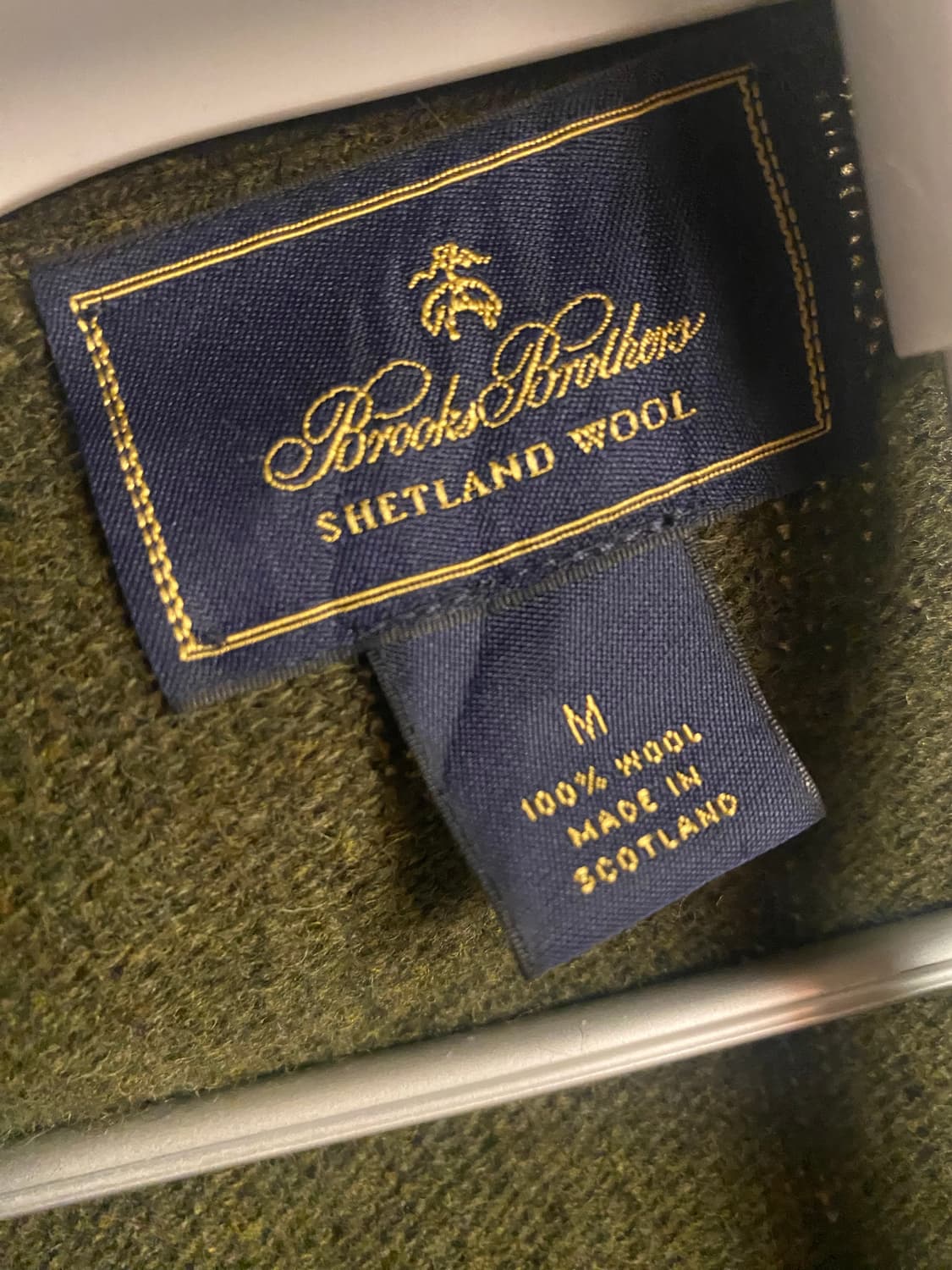 브룩스 브라더스 쉐틀랜드 울 니트 조끼 M 상품이미지2