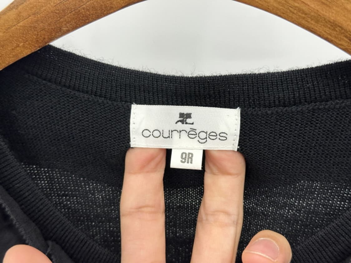 COURREGES 숏 슬리브 니트 (M) 상품이미지8