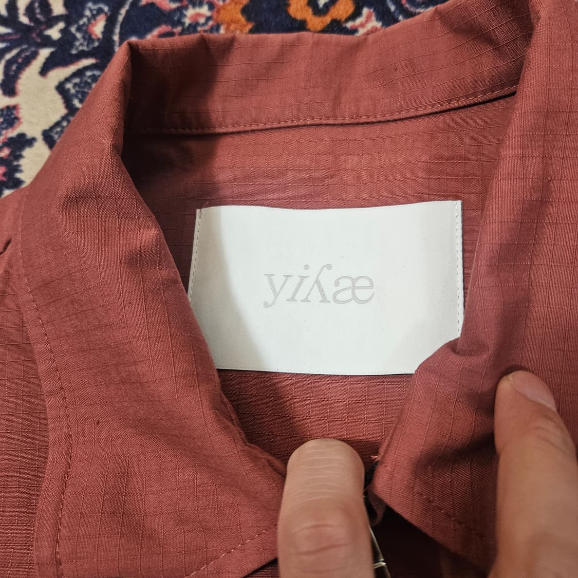 이예(Yiyae) 투웨이 집업 카라넥 반팔 자켓
 상품이미지5